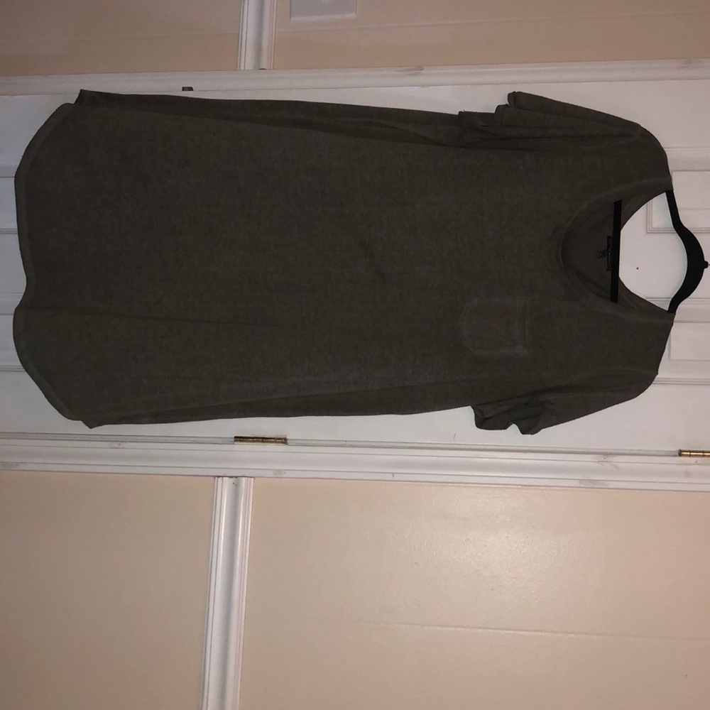 Heather green dress